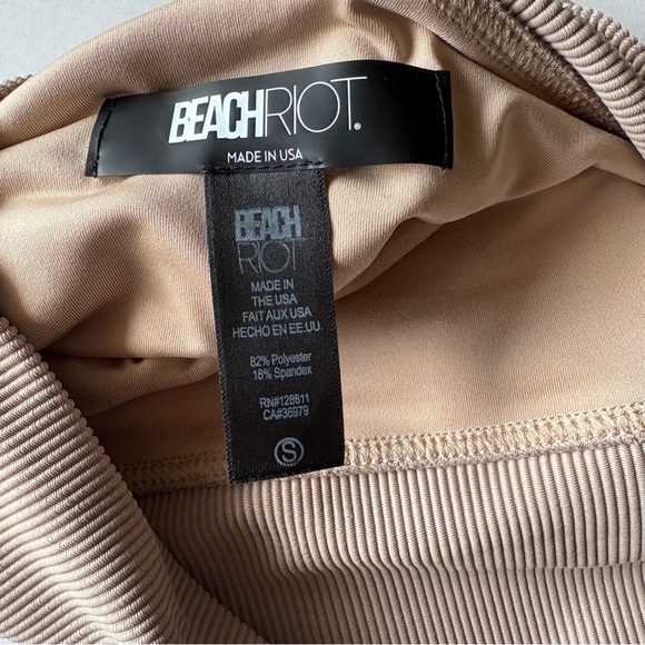 $88 NWOT Beach Riot Highway Bikini Bottom in Tan Sz Small - Picture 3 of 9